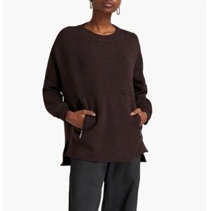 Varley Bayliss Sweatshirt in Burgundy Marl